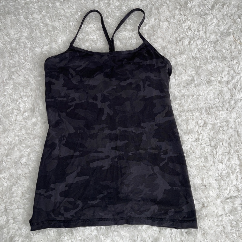 Lululemon Power Y Camo Tank Top 10 - Picture 2 of 7